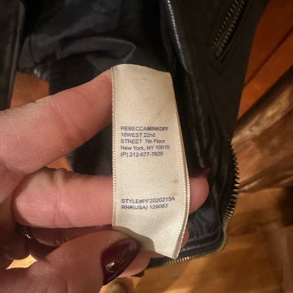 Rebecca Minkoff Lamskin Leather Jacket - Picture 4 of 10